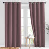 Picture of NICETOWN Living Room Curtains 84 inch Long - Grommet Blackout Thermal Insulated Room Darkening Sound Blocking Window Treatments for Children Room/Bedroom, 2 Panels, Dry Rose, W52 x L84