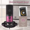 Picture of FIFINE Podcast Microphone Kit-USB PC Computer Recording Microphone, Condenser Mic Set for Streaming, Gaming, Voice-Over, Meeting, with Arm Stand, Shock Mount, Pop Filter-T669 Rose Red