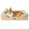 Picture of EHEYCIGA Orthopedic Dog Beds for Large Dogs, Waterproof Memory Foam Large Dog Bed with Sides, Non-Slip Bottom and Egg-Crate Foam Large Dog Couch Bed with Washable Removable Cover, Greige