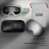 Picture of OutdoorMaster Ski Goggles PRO - Frameless, Interchangeable Lens 100% UV400 Protection Snow Goggles for Men & Women (Grey Frame VLT 10% Grey Lens with Free Protective Case)