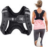 Picture of Henkelion Weighted Vest Weight Vest for Men Women Kids Weights Included, Body Weight Vests Adjustable for Running, Training Workout, Jogging, Walking - Black - 16 Lbs
