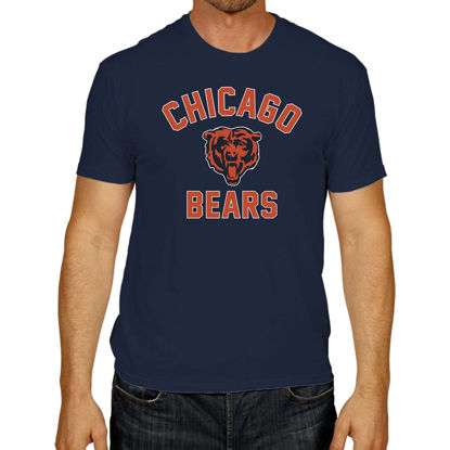 Picture of Team Fan Apparel NFL Adult Gameday T-Shirt - Cotton Blend - Tagless - Semi-Fitted - Unleash Your Team Spirit During Game Day (Chicago Bears - Navy, Adult Small)
