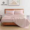 Picture of LANE LINEN Queen Bed Sheets Set - 100% Organic Cotton Sheets Queen Size, 4Pc Queen Bed Sheet, Hotel Luxury Bed Sheets Set, Breathable Sheets Queen Size Bed Set deep Pockets Upto 15" - Dusty Rose