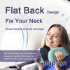 Picture of napfun Neck Pillow for Traveling, Upgraded Travel Neck Pillow for Airplane 100% Pure Memory Foam Travel Pillow for Flight Headrest Sleep, Portable Plane Accessories, Striped Turquoise