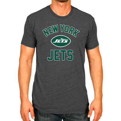 Picture of Team Fan Apparel NFL Adult Gameday T-Shirt - Cotton Blend - Tagless - Semi-Fitted - Unleash Your Team Spirit During Game Day (New York Jets - Gray, Adult XX-Large)