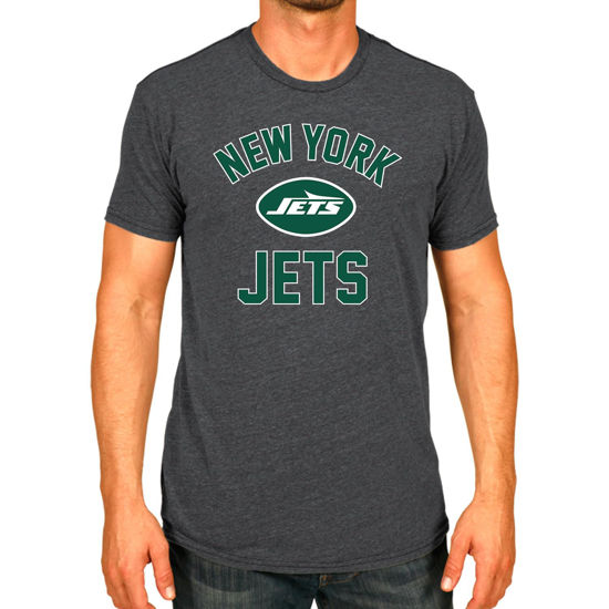 Picture of Team Fan Apparel NFL Adult Gameday T-Shirt - Cotton Blend - Tagless - Semi-Fitted - Unleash Your Team Spirit During Game Day (New York Jets - Gray, Adult XX-Large)