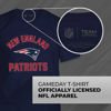 Picture of Team Fan Apparel NFL Adult Gameday T-Shirt - Cotton Blend - Tagless - Semi-Fitted - Unleash Your Team Spirit During Game Day (New England Patriots - Navy, Adult Small)