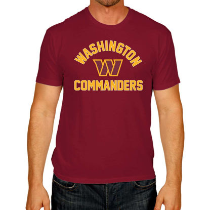 Picture of Team Fan Apparel NFL Adult Gameday T-Shirt - Cotton Blend - Tagless - Semi-Fitted - Unleash Your Team Spirit During Game Day (Washington Commanders - Maroon, Adult Small)