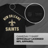 Picture of Team Fan Apparel NFL Adult Gameday T-Shirt - Cotton Blend - Tagless - Semi-Fitted - Unleash Your Team Spirit During Game Day (New Orleans Saints - Black, Adult Medium)