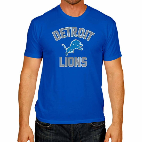 Picture of Team Fan Apparel NFL Adult Gameday T-Shirt - Cotton Blend - Tagless - Semi-Fitted - Unleash Your Team Spirit During Game Day (Detroit Lions - Royal, Adult XX-Large)