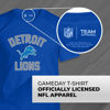 Picture of Team Fan Apparel NFL Adult Gameday T-Shirt - Cotton Blend - Tagless - Semi-Fitted - Unleash Your Team Spirit During Game Day (Detroit Lions - Royal, Adult XX-Large)