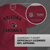 Picture of Team Fan Apparel NFL Adult Gameday T-Shirt - Cotton Blend - Tagless - Semi-Fitted - Unleash Your Team Spirit During Game Day (Arizona Cardinals - Cardinal, Adult Small)