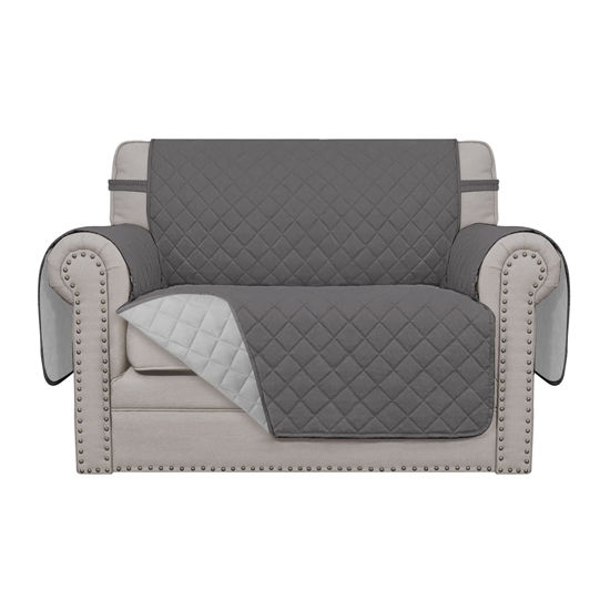 Picture of Easy-Going Oversized Chair Sofa Slipcover Reversible Sofa Cover Water Resistant Couch Cover Furniture Protector Cover with Elastic Straps for Pets Dog (Oversized Chair, Gray/Light Gray)