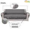 Picture of Easy-Going Oversized Chair Sofa Slipcover Reversible Sofa Cover Water Resistant Couch Cover Furniture Protector Cover with Elastic Straps for Pets Dog (Oversized Chair, Gray/Light Gray)