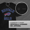Picture of Team Fan Apparel NFL Adult Gameday T-Shirt - Cotton Blend - Tagless - Semi-Fitted - Unleash Your Team Spirit During Game Day (Buffalo Bills - Black, Adult Small)