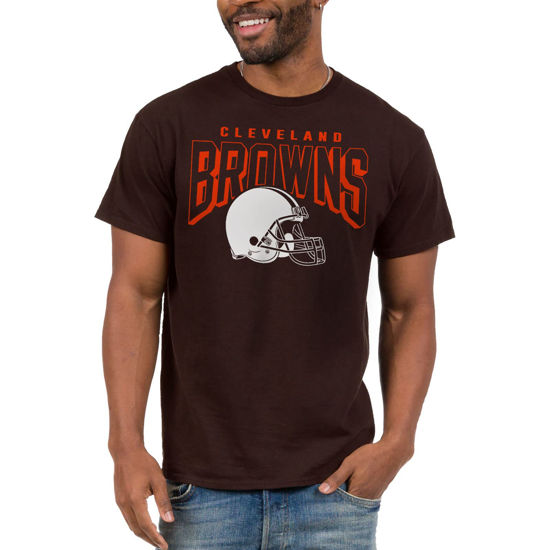 Picture of Junk Food Clothing x NFL - Cleveland Browns - Bold Logo - Unisex Adult Short Sleeve Fan T-Shirt for Men and Women - Size XX-Large