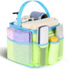 Picture of EUDELE Mesh Shower Caddy Portable, 8-Pocket Large Capacity, Quick Dry, Easy Clean, Ideal for Beach, Swimming, Gym, Travel