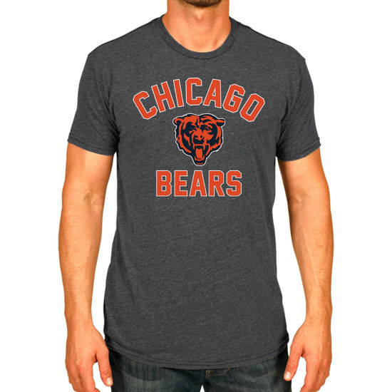 Picture of Team Fan Apparel NFL Adult Gameday T-Shirt - Cotton Blend - Tagless - Semi-Fitted - Unleash Your Team Spirit During Game Day (Chicago Bears - Heathered Charcoal, Adult Medium)