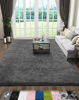 Picture of Ophanie Rugs for Living Room Grey, Fluffy Shag Large Fuzzy Plush Soft Area Rug, 5x8 Gray Shaggy Carpets for Bedroom, Kids Boys Girls Dorm Nursery Home Decor Aesthetic