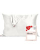 Picture of Kitsch Satin Pillowcase with Zipper for Hair & Skin, Softer Than Silk Pillow Cases Queen, Wrinkle-Free, Smooth and Cooling Satin Pillow Covers, Standard Size 19"x26", Valentines Gift - Ivory