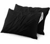 Picture of Utopia Bedding Waterproof Zippered Pillow Encasement (2 Pack) King Black - Bed Bug Proof Pillow Encasement 20 x 38 Inches