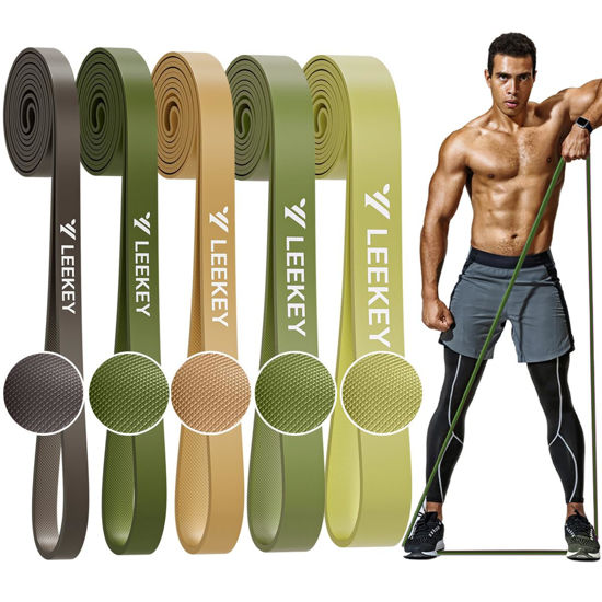 Picture of LEEKEY Resistance Bands, Exercise Bands Pull Up Assist Bands - Workout Bands Set - Bands for Working Out,Band for Men and Women Fitness Training, Physical Therapy,Home Workouts