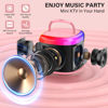 Picture of JYX Mini Karaoke Machine for Kids, Portable Bluetooth Karaoke Speaker Unpowered Cabinets with 1 Wireless Microphones and Party Lights and Adults, Birthday Gifts for Girls Boys Family Home Party(Pink)