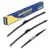 Picture of 3 Wipers Factory Replacement For Fiat 500 2011 2012 2013 2014 2015 2016 2017 2018 2019 Original Equipment Replacement Windshield Wiper Blades Set 24"+14"+12" (Set of 3)