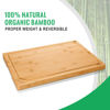 Picture of Hiware Bamboo Cutting Board for Kitchen, Heavy Duty Wood Cutting Board with Juice Groove, 100% Organic Bamboo, Pre Oiled, 15" x 10"