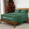 Picture of Mellanni Extra Deep Queen Sheets - 4 PC Iconic Collection Bedding Sheets & Pillowcases - Hotel Luxury, Ultra Soft, Cooling Bed Sheets - for Women, Men, Kids & Teens (Queen, Emerald Green)