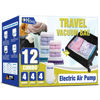 Picture of Travel Vacuum Bags with Electric Pump, Vacuum Travel Bags for Luggage and Suitcase, Vacuum Seal Compression Packing Bags for Clothes Clothing, Combo 12 Pack