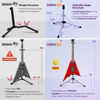 Picture of CAHAYA Guitar Stand Floor - Folding Universal Guitar Holder for Acoustic Electric Guitars Bass Guitar (Purple)