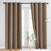 Picture of NICETOWN Blackout Draperies Curtains Panels - Window Treatment Thermal Insulated Solid Grommet Blackout Curtains/Panels/Drapes for Bedroom (Set of 2 Panels, 52 by 84 Inch, Cappuccino)