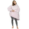 Picture of Catalonia Oversized Wearable Blanket Hoodie Sweatshirt, Comfortable Fluffy Sherpa Lounging Pullover for Adults Men Women Wife Girlfriend, Gift for Her