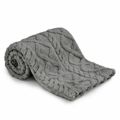 Picture of Sherpa Fleece Baby Blanket, Ultra Soft Fluffy Premium Baby Blankets for Boys Girls, Cozy Infant Toddler Newborn Receiving Blankets for Crib Stroller 30”×40” (Grey)