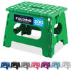 Picture of Handy Laundry Folding Lightweight Step Stool is Sturdy Enough to Support Adults and Safe Enough for Kids. Opens Easy with One Flip. Great for Kitchen, Bathroom or Bedroom. (Green)