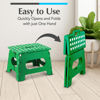 Picture of Handy Laundry Folding Lightweight Step Stool is Sturdy Enough to Support Adults and Safe Enough for Kids. Opens Easy with One Flip. Great for Kitchen, Bathroom or Bedroom. (Green)