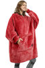 Picture of Catalonia Oversized Wearable Blanket Hoodie Sweatshirt, Comfortable Sherpa Lounging Pullover for Adults Men Women Teenagers Wife Girlfriend Gift