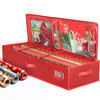 Picture of Premium Wrapping Paper Storage Container -Durable Material 600D tear-proof - Fits up to 27 Paper Rolls -Extra Pockets for Ribbons & Bows. Underbed Gift Wrap Organizer, Ideal for Holiday Christmas, etc