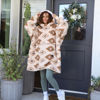 Picture of Catalonia Southwestern Aztec Oversized Wearable Blanket Hoodie Sweatshirt, Comfortable Sherpa Lounging Pullover for Adults, Gift for Her