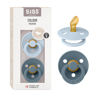 Picture of BIBS Pacifiers 0-6 Months | Pack of 2 Premium Soothers | BPA-Free Round Nipple | Made in Denmark | Baby Blue/Petrol Pacifier