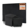 Picture of 24 Pack Acoustic Panels, 12x12x1.2 Inches Egg Crate Acoustic Foam Panels, Sound Proof Foam Panels Noise Reducing for Walls and Ceiling, Acoustic Foam Panels Sound Absorbing, Soundproof Wall Panels