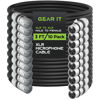 Picture of GearIT XLR to XLR Microphone Cable (3 Feet, 10-Pack) XLR Male to Female Mic Cable 3-Pin Balanced Shielded XLR Cable for Mic Mixer, Recording Studio, Podcast - Black, 3ft, 10 Pack