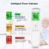 Picture of ANMEATE No-Touch Forehead Thermometer for Adults, Infrared Digital Thermometer for Kids, Touchless Baby Thermometer, Accurate Reading with Large Display, Mute Mode, Memory Recall, Fever Alarm