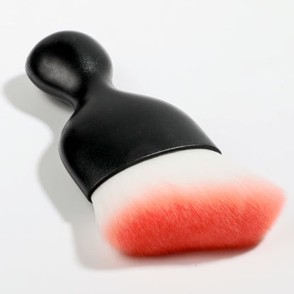 Picture of AOCISKA Car Interior Detailing Brush,Soft Bristle Cleaning Brush Car Detailing Brush Dusting Brush,Car Interior Cleaning Tool,Auto Detail Brush Car Dash Duster Brush (Black&Pink)