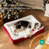 Picture of Bedsure Orthopedic Dog Bed for Extra Large Dogs - XL Washable Dog Sofa Beds Large, Supportive Foam Pet Couch Bed with Removable Washable Cover, Waterproof Lining and Nonskid Bottom, Red