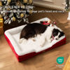 Picture of Bedsure Orthopedic Dog Bed for Large Dogs - Big Washable Dog Sofa Beds Large, Supportive Foam Pet Couch Bed with Removable Washable Cover, Waterproof Lining and Nonskid Bottom, Red