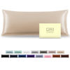 Picture of Silk Body Pillowcase Mulberry Silk Pillowcase Body Pillow Cases with Zipper Soft Breathable Smooth Cooling 20x54 inches body pillow pillowcase for Sleep (Champagne,20"X 54",1Pcs)