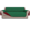 Picture of Easy-Going Reversible Couch Cover for 3 Cushion Couch Sofa Cover for Dogs Water Resistant Furniture Protector Cover with Foam Sticks Elastic Straps for Pet Cat (Sofa, Green/Christmas Red)