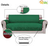 Picture of Easy-Going Reversible Couch Cover for 3 Cushion Couch Sofa Cover for Dogs Water Resistant Furniture Protector Cover with Foam Sticks Elastic Straps for Pet Cat (Sofa, Green/Christmas Red)